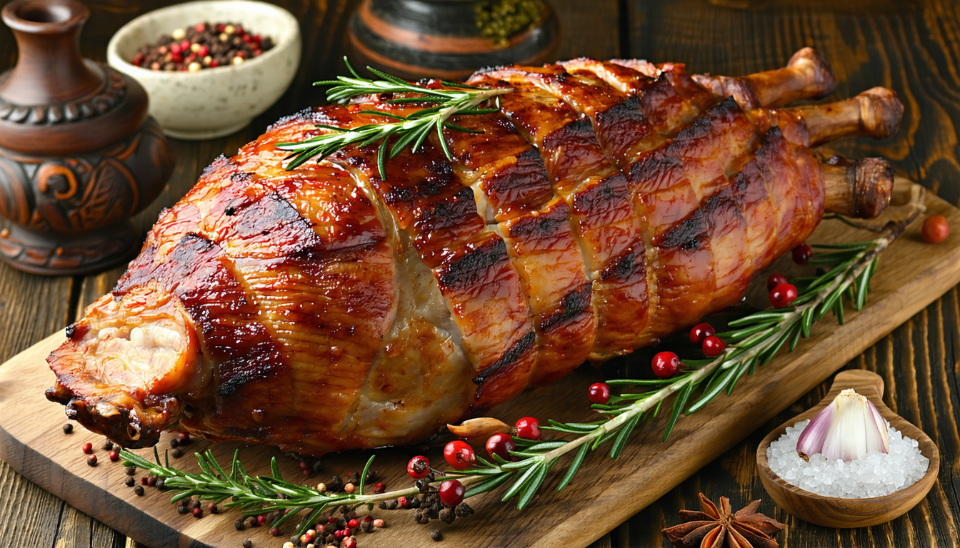 découvrez la recette authentique du cochinillo asado de ségovie, un délicieux cochon de lait rôti espagnol à la peau croustillante et à la chair fondante, parfait pour un repas convivial et traditionnel.