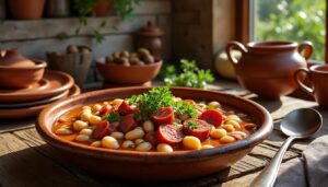 découvrez la fabada asturiana, un plat paysan traditionnel de la région des asturies, devenu une véritable star de la gastronomie espagnole grâce à ses saveurs authentiques et généreuses.