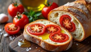 découvrez le pain catalan à la tomate, une spécialité savoureuse alliant la tradition catalane et la fraîcheur de la tomate pour un goût authentique et gourmand.