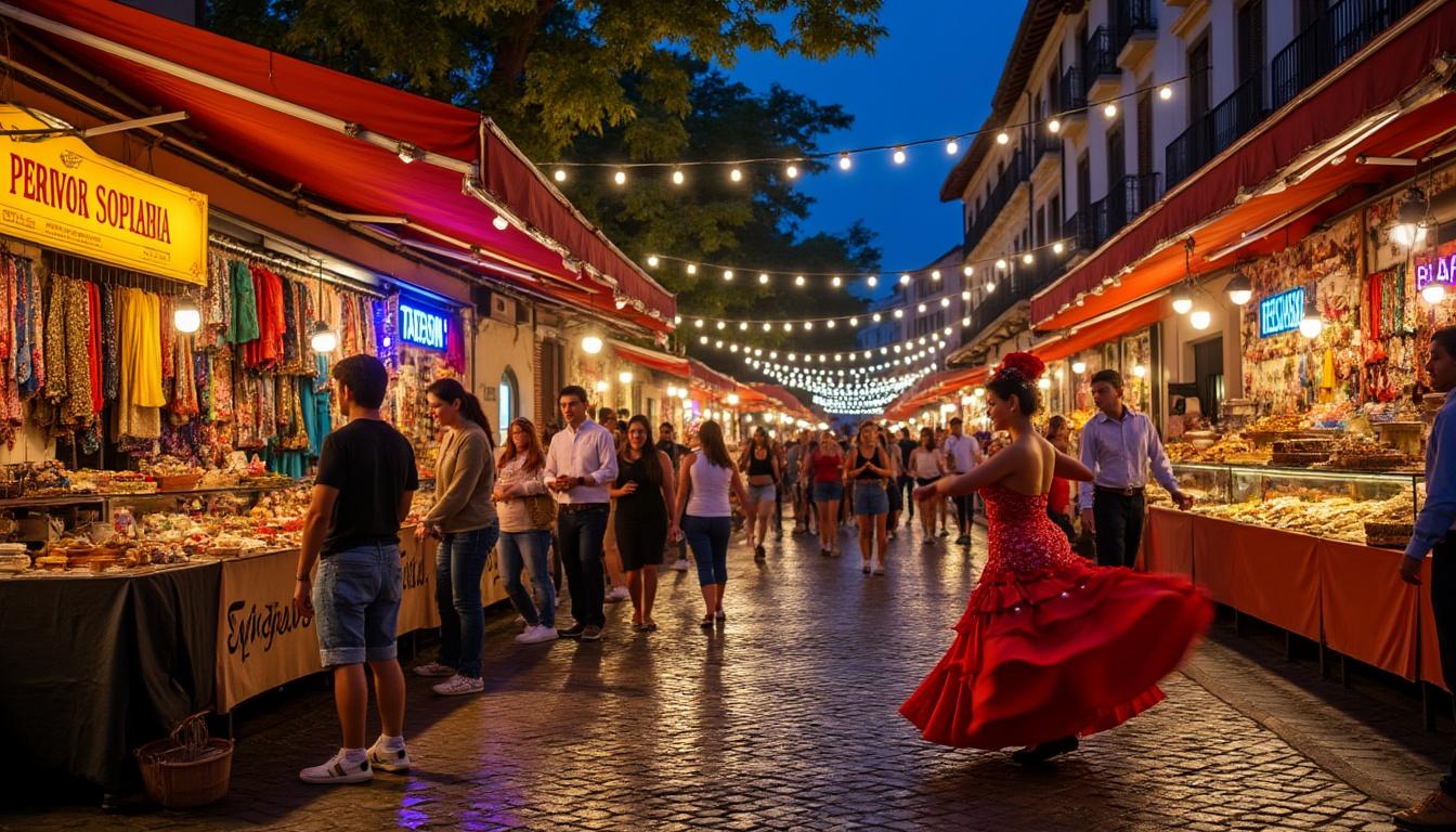 explorez les marchés nocturnes espagnols, découvrez leurs saveurs, couleurs et ambiances uniques pour une expérience culturelle inoubliable.