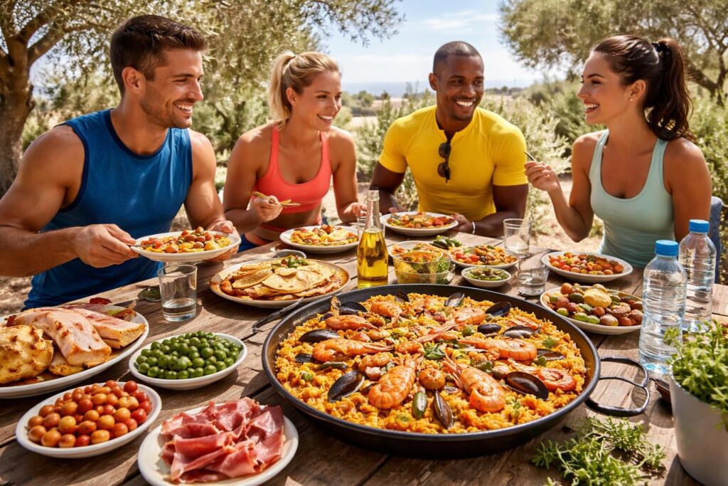 explorez la gastronomie espagnole adaptée aux sportifs avec des recettes savoureuses de paella, tapas et une nutrition méditerranéenne saine et équilibrée.