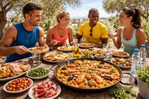 explorez la gastronomie espagnole adaptée aux sportifs avec des recettes savoureuses de paella, tapas et une nutrition méditerranéenne saine et équilibrée.