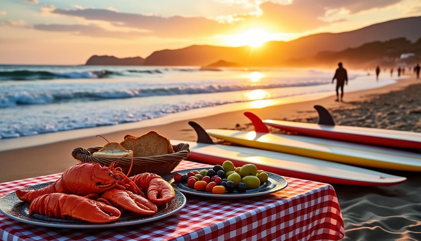 découvrez la parfaite harmonie entre gastronomie savoureuse et surf authentique dans le pays basque, une expérience unique alliant sensations fortes et délices culinaires.