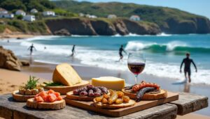 découvrez l'alliance parfaite entre gastronomie savoureuse et sessions de surf inoubliables dans le magnifique pays basque.