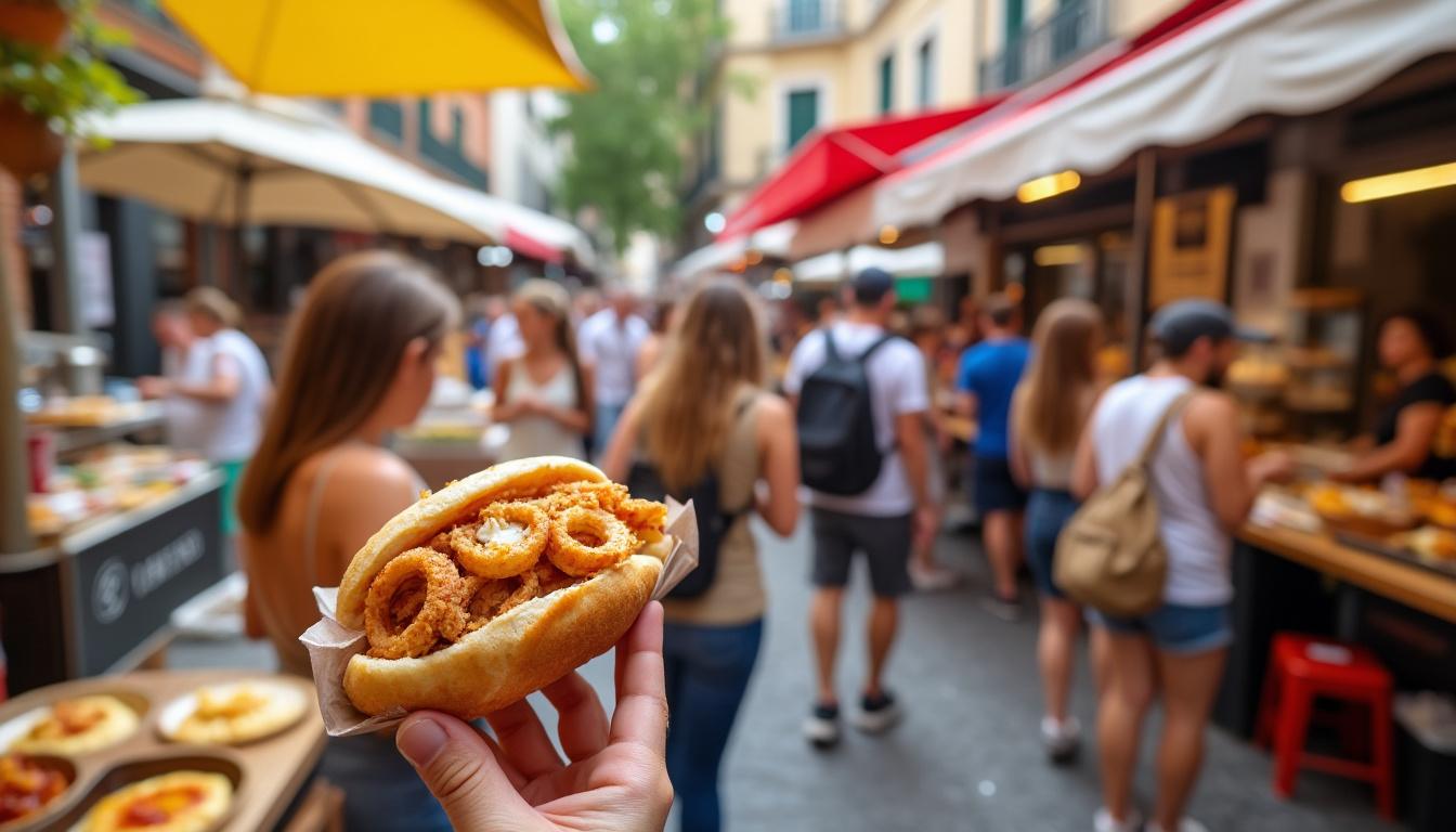 découvrez la recette authentique du bocadillo de calamares madrilène, un sandwich traditionnel espagnol à base de calamars frits, parfait pour savourer les saveurs uniques de madrid.