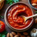 découvrez les secrets de la sauce romesco, une délicieuse spécialité espagnole à base de poivrons, tomates et amandes, parfaite pour accompagner vos plats.